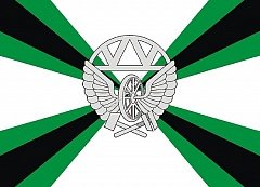 Флаг Железнодорожных войск России
